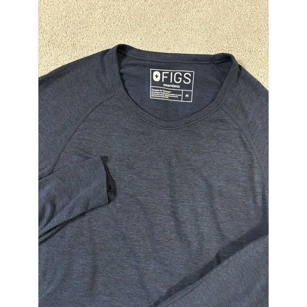 FIGS Long Sleeve Tee - Dark Blue